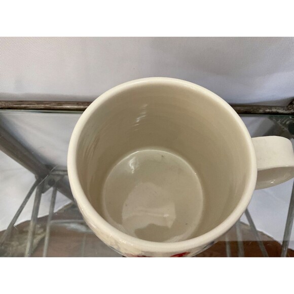 Anthropologie Starla M Halfman Letter M Coffee Mug Cup 14 fl oz Ceramic Floral - Picture 3 of 6